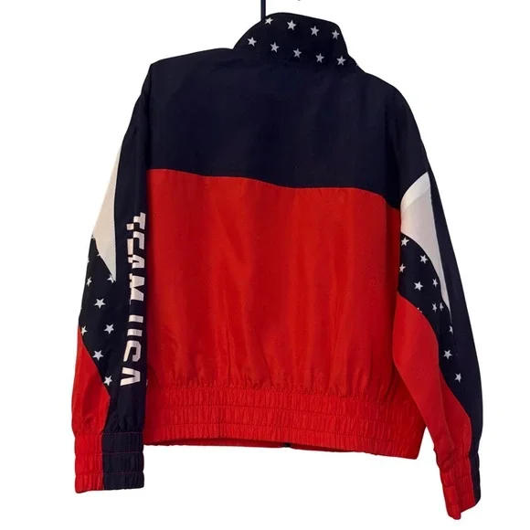 Hello Kitty x Team USA Olympic Windbreaker Jacket Kids Size 6 6X Red White Blue - Picture 5 of 8